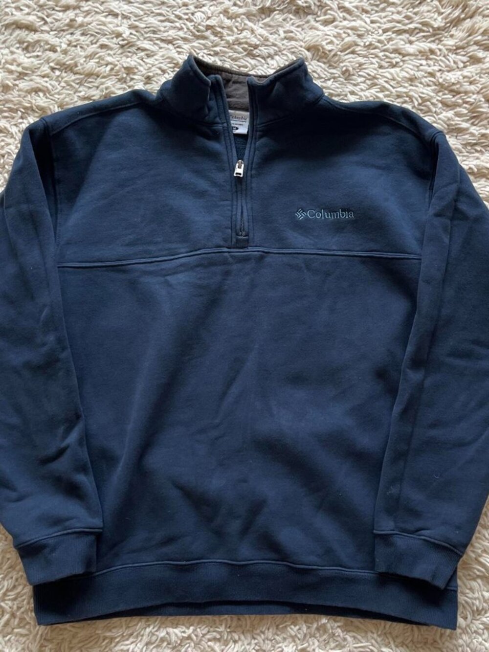 Columbia Quarter Zip Fleece Lined Pullover M